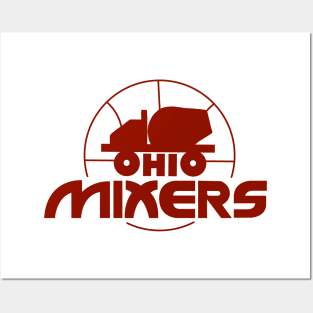 Defunct Ohio Mixers CBA Mixers Posters and Art